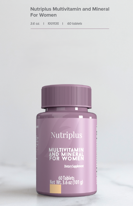 Nutriplus Multivitaminas & Minerales para Mujer 60 Tab. 101gr