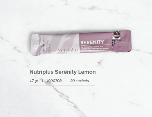 Té Nutriplus Serenity Lemon Caja de 30 Sobres de 1.7 gr. C/U